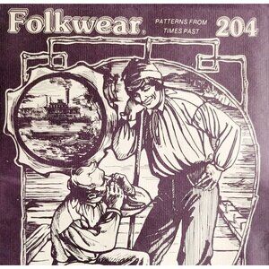 1978 Folkwear 204 Missouri River Boatman’s Shirt Pattern Costume Sealed Vtg E52